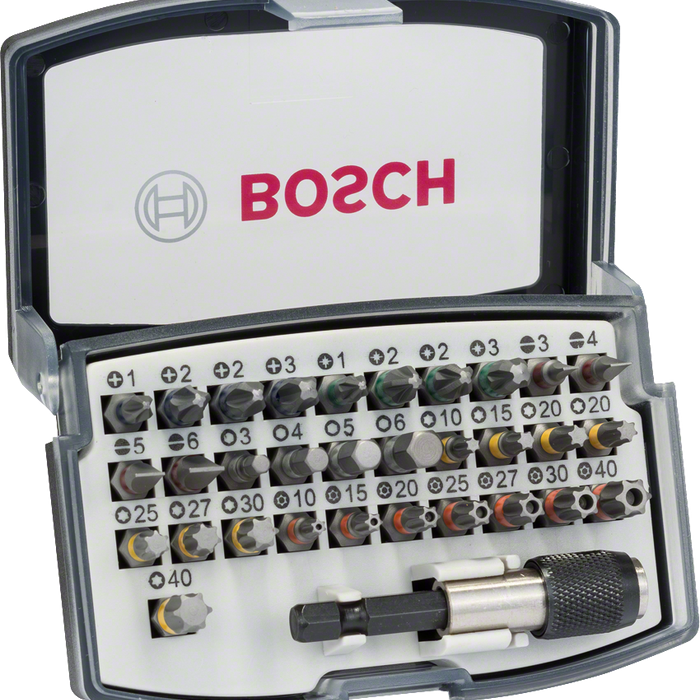 Bosch Extra Hard Screwdriver Bit Set, 32-Piece -2607017319