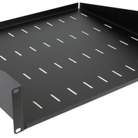 2U Fixed Rack Front Mount Shelf 315mm Deep Tray | RM-SB-2U315-RM-SB-2U315