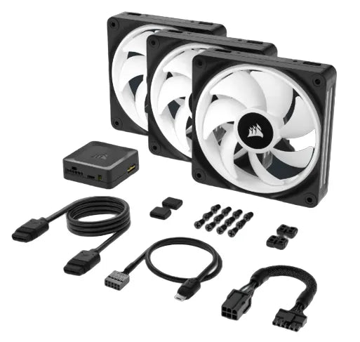 Corsair iCUE LINK QX120 RGB 120mm PWM Fans Starter Kit-CO-9051002-WW