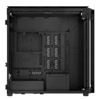 iCUE LINK 9000D AIRFLOW Tempered Glass Super-Tower; Supports  18x 120mm fans - Black
