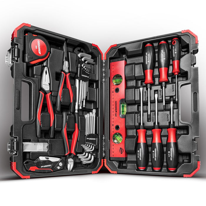 Gedore Tool set meas.+cutting+screw.tools 43pcs - 3300190