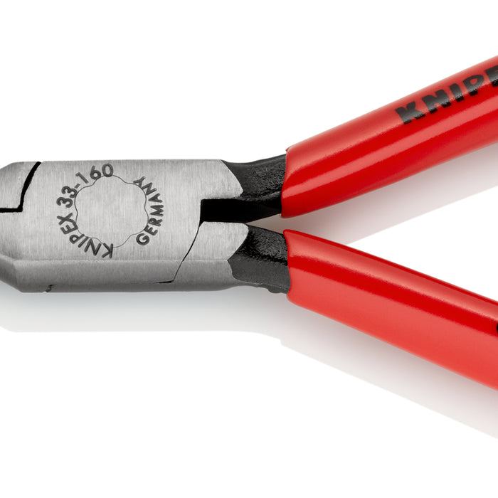 KNIPEX 33 01 160 Duckbill Pliers with plastic coating black atramentized 160 mm - KNI3301160