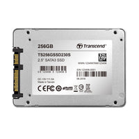 TRANSCEND 256GB SSD230 2.5' SSD DRIVE - SATA III 3D NAND with DRAM cache - 530MB/s Read 400MB/s Write - 140TBW Transcend