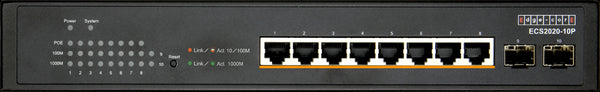Edge-Core 10 Port Gb Websmart PoE Switch