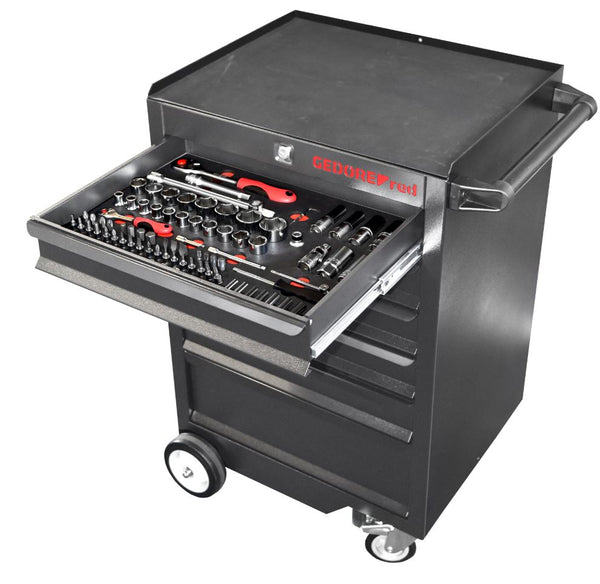 Gedore Black Tool Trolley with 6 drawers with 119 pieces - 3365009