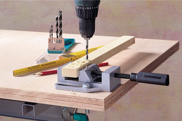Wolfcraft Simplex 60 Vice: Drilling Wood - Secure Grip for Woodworking Precision | chavda.com