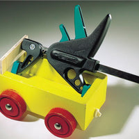 Wolfcraft Miniature One-Hand Clamps: Two compact clamps for woodworking and DIY projects.