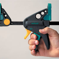 Wolfcraft EHZ Easy Pro One-Hand Clamp 3457000: Heavy Duty Woodworking Clamp for Easy and Secure Clamping
