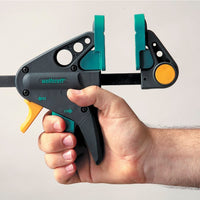 Wolfcraft EHZ Easy Pro One-Hand Clamp: Quick, Safe Clamping for Woodworking and DIY Projects