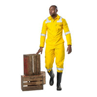 Dromex Yellow Mining Boiler Suit: High Visibility, Reflective Strips, Safety Workwear. Shop Now!