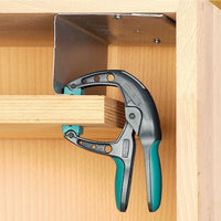 Wolfcraft FZH 40mm Spring Clamp - Ergonomic Design, Articulated Jaws for Secure Clamping
