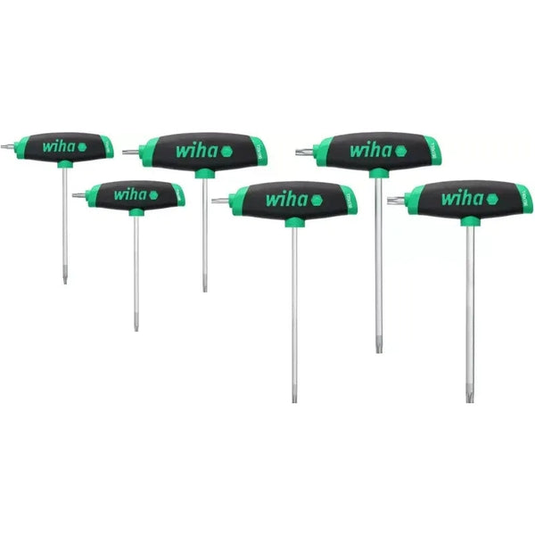 Wiha TORX DRIVER SET - T HANDLE T10 TO 40 COMFORTGRIP 45622 - WIH364DSK6