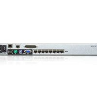 8-port 17'' Dual Rail LCD IP Cat5 KVM - D.Rail LCD KVM IP SW. W/(USKB/SPKB)/W/(US/EU) CORD-KL1508AIM