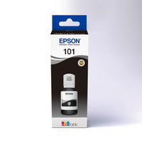 Epson 101 Ecotank Black ink bottle (127ml). 7500 pages @ 5% coverage. Epson Consumables