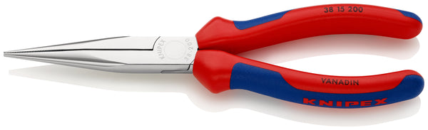 KNIPEX 38 15 200 Mechanics' Pliers with multi-component handles chrome-plated 200 mm - KNI3815200