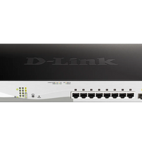 D-LINK 8-ports 10/100/1000Base-T PoE Smart Switch plus 2 SFP ports - 130W PoE budget D-Link Consumer