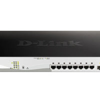 D-LINK 8-ports 10/100/1000Base-T PoE Smart Switch plus 2 SFP ports - 130W PoE budget D-Link Consumer