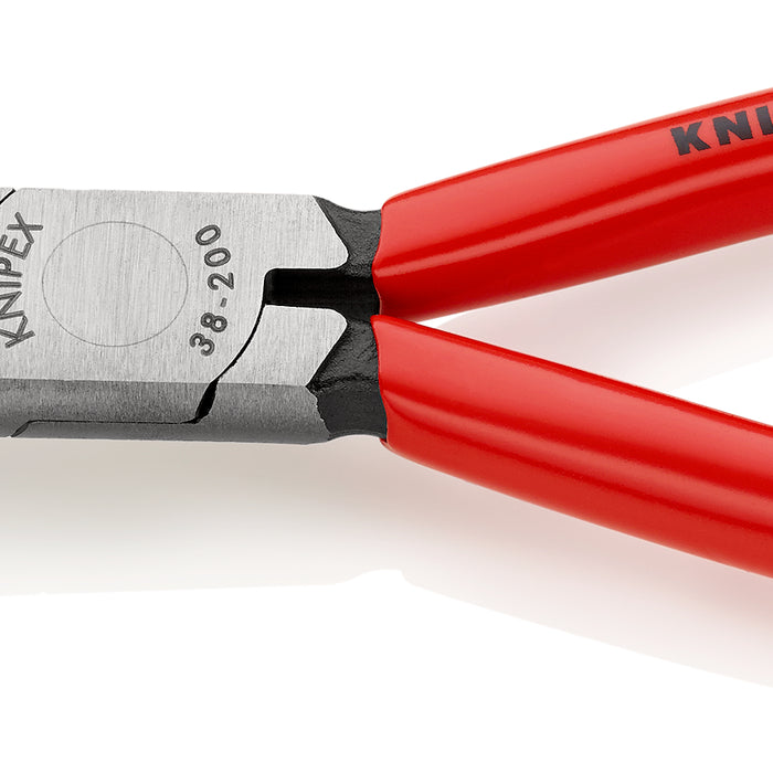 KNIPEX 38 21 200 Mechanics' Pliers with plastic coating black atramentized 200 mm - KNI3821200