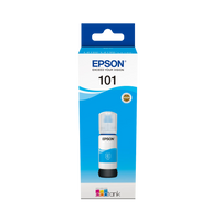 Epson 101 Ecotank Cyan ink bottle (70ml). 6000 pages @ 5% coverage. Epson Consumables