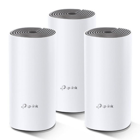 TP-Link Deco E4 AC1200 router Whole-Home Mesh System (3 Pack)-TP-DECOE4-3P