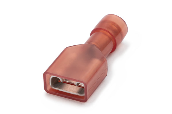 Red Insulated Female Disconnect Terminal | Electrical Connector | Crimp Connector