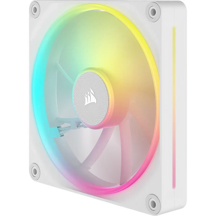 Corsair LX RGB Series; iCUE LINK LX140 RGB White; 140mm Fan; Dual Pack; iCUE LINK System Hub Included