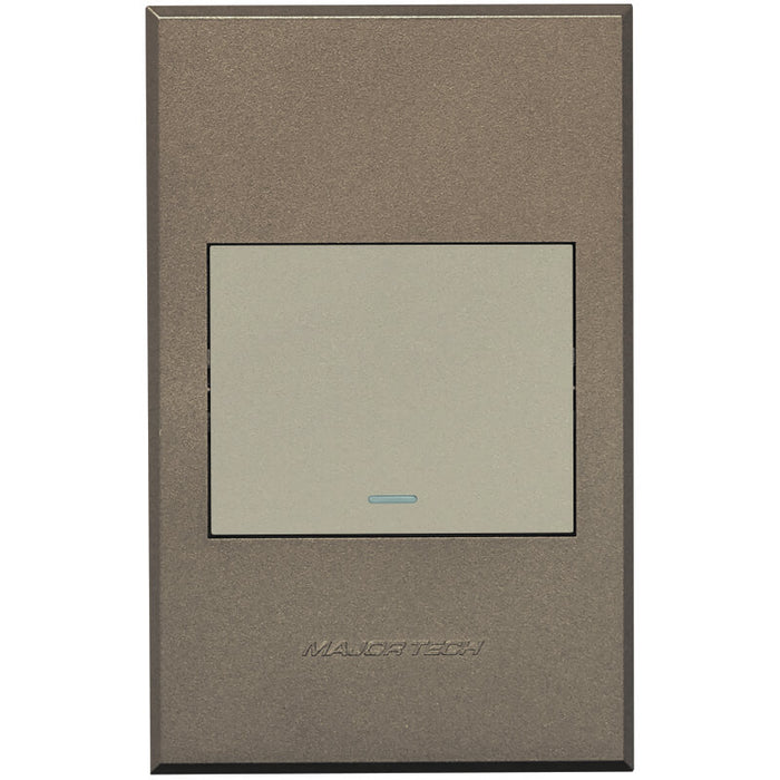 Major Tech One Lever Bell Press Switch TI/BZ (100mmx50mm) 3V101TB