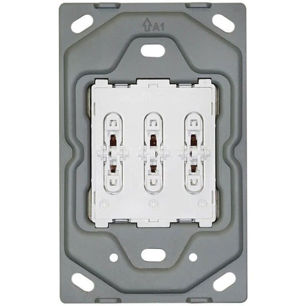Major Tech Three Lever One-Way Switch No Cover (100mmx50mm) 3V113