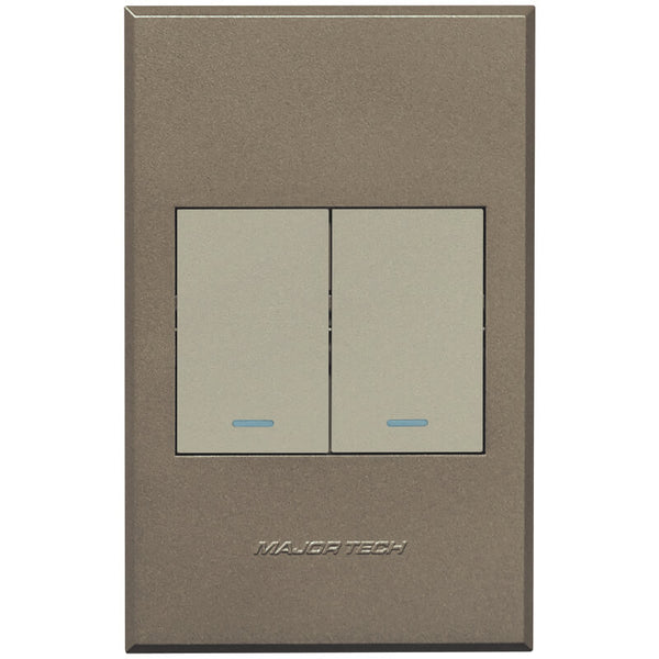 Major Tech Two Lever Two-Way Switch TI/BZ (100mmx50mm) 3V122TB