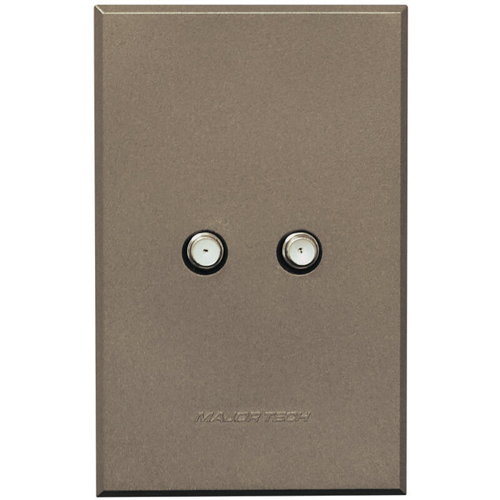 Major Tech Dual Satellite Socket BZ (100mmx50mm) 3V132B