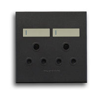 Major Tech Double RSA Socket TI/GR (100mmx100mm)  3V22TG