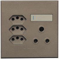 Major Tech Single RSA, Triple V-Slim Socket TI/BZ (100mmx100mm) 3V25TB
