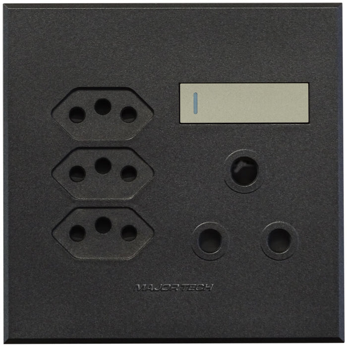 Major Tech Single RSA, Triple V-Slim Socket TI/GR (100mmx100mm) 3V25TG