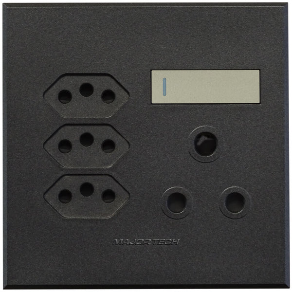Major Tech Single RSA, Triple V-Slim Socket TI/GR (100mmx100mm) 3V25TG