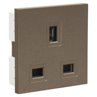 Major Tech VETi 3 AURA - 13A British Socket Module - Modular | 3VM204WT - image 1