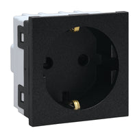 Major Tech 16A Schucko Socket Module with Side Earth (2 Mod) GR 3VM206GR