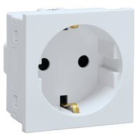 Major Tech VETi 3 AURA - 16A Schuko Socket Module with Earth Side - Modular | 3VM206WT
