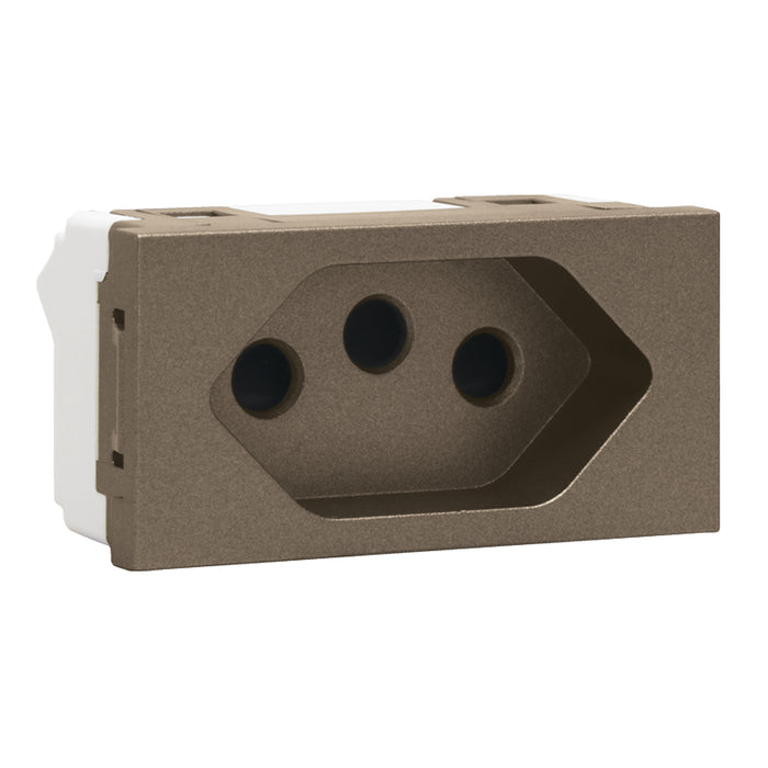 Major Tech 16A 3 Pin V-Slim Socket Module (1 Mod) BZ 3VM208BZ