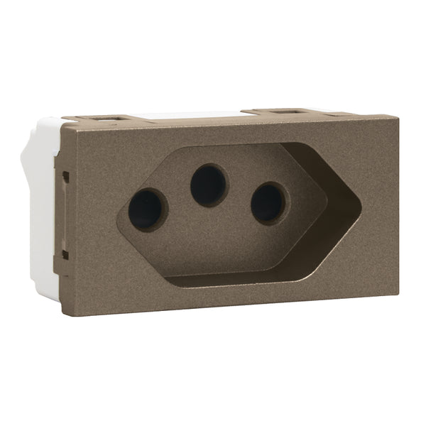 Major Tech 16A 3 Pin V-Slim Socket Module (1 Mod) BZ 3VM208BZ