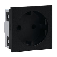 Major Tech 16A RSA Schuko Socket Module No Earth (2 Mod) GR 3VM210GR