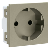 Major Tech 16A RSA Schuko Socket Module No Earth (2 Mod) TM 3VM210TM
