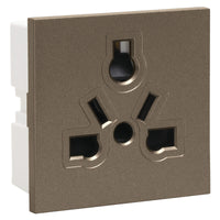Major Tech 16A International Socket Module (2 Mod) BZ 3VM211BZ