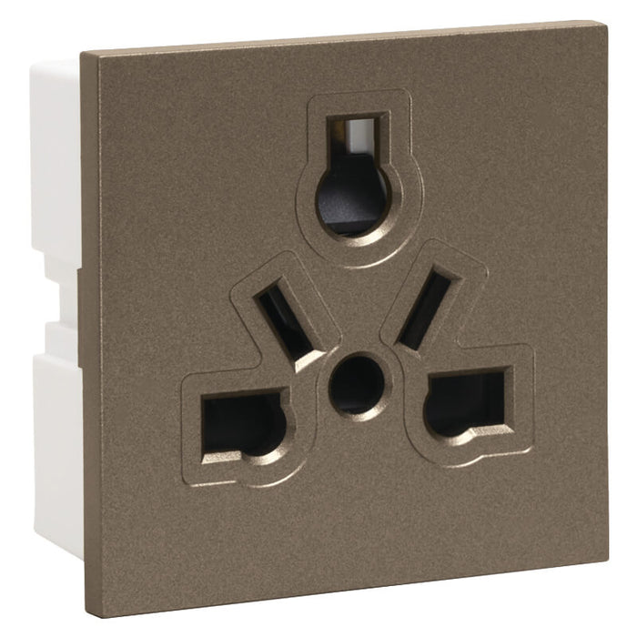 Major Tech 16A International Socket Module (2 Mod) BZ 3VM211BZ