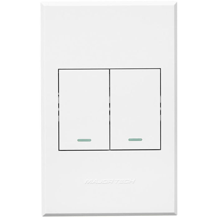 Major Tech VETi 3 POLA - Two Lever Switch Cover Plate - Monoblock | 3VP12WW