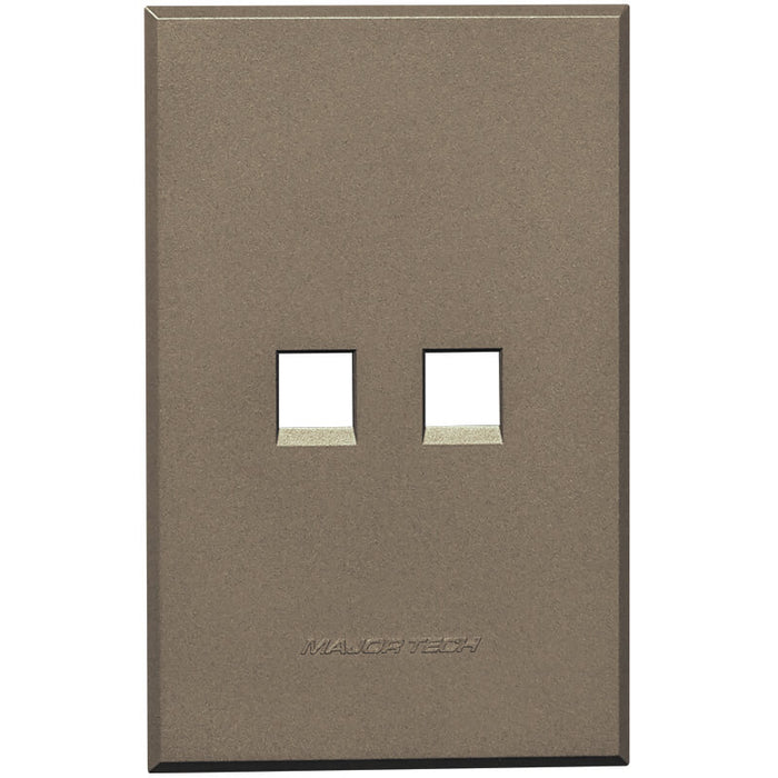 Major Tech Dual Data Cover Plate BZ (100mmx50mm) 3VP135B