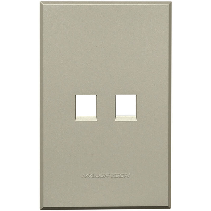 Major Tech Dual Data Cover Plate TI (100mmx50mm) 3VP135T