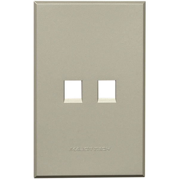 Major Tech Dual Data Cover Plate TI (100mmx50mm) 3VP135T