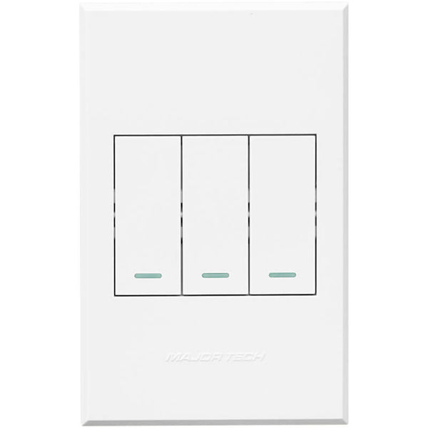Major Tech VETi 3 POLA - Three Lever Switch Cover Plate - Monoblock | 3VP13WW