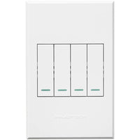 Major Tech VETi 3 POLA - Four Lever Switch Cover Plate - Monoblock | 3VP14WW