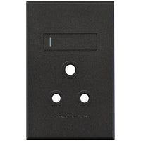 Major Tech Single Socket Cover Plate GR/TI (100mmx50mm) 3VP20GT